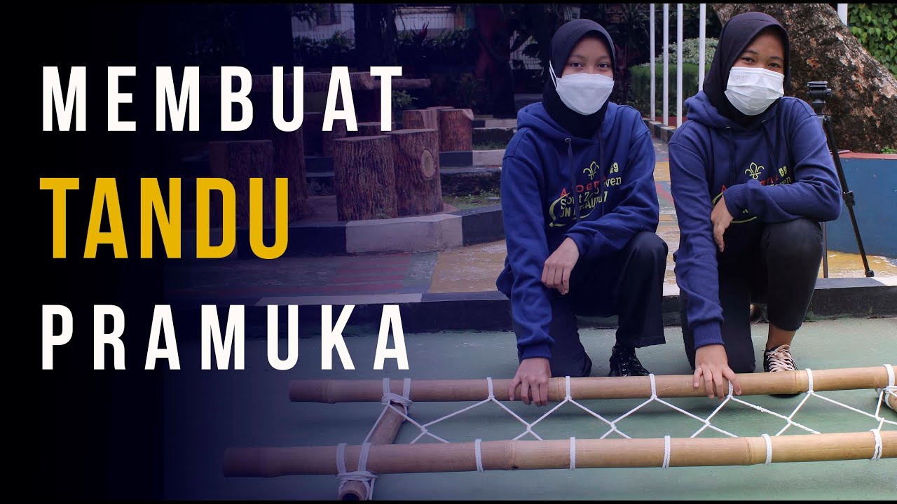 Membuat tandu versi Pramuka
