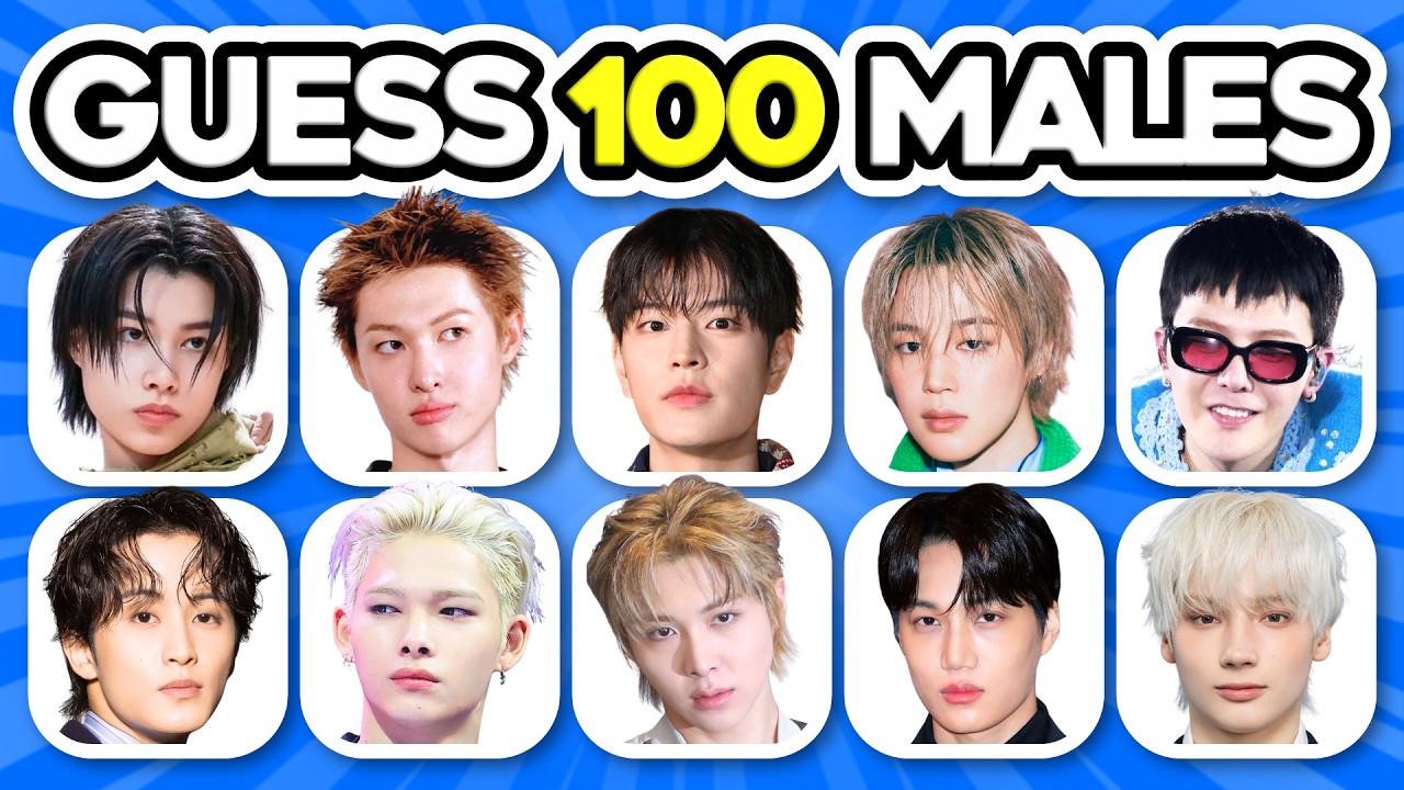 Can You Guess 100 Kpop Male Idols In 3 Seconds? | Kpop Game 2026