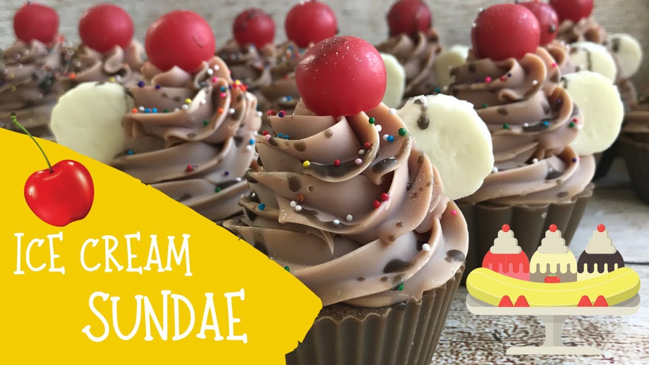 Making Of Banana Split Cold Process Soap Cupcakes | 🍦 GYPSYFAE CREATIONS