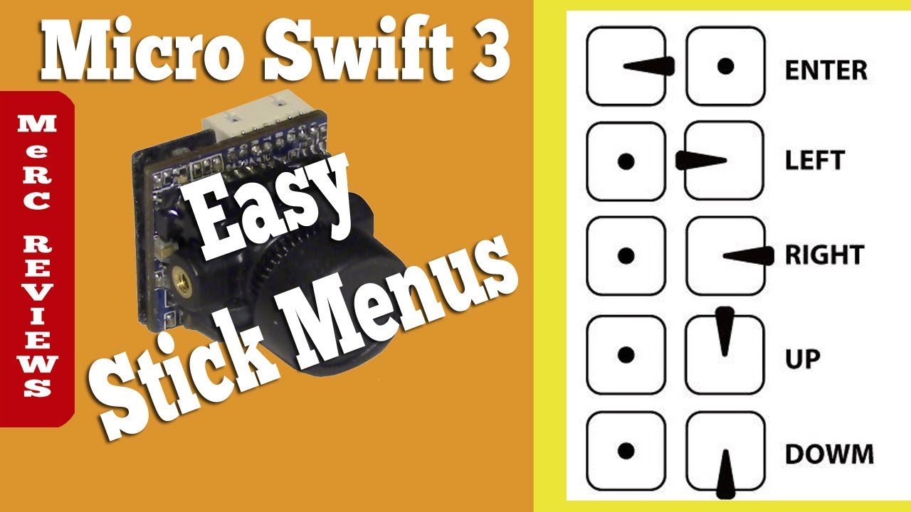 Runcam Micro Swift 3 on Amazon - New Easy Setup for RC Stick Menus on BetaFlight 3.3 FC