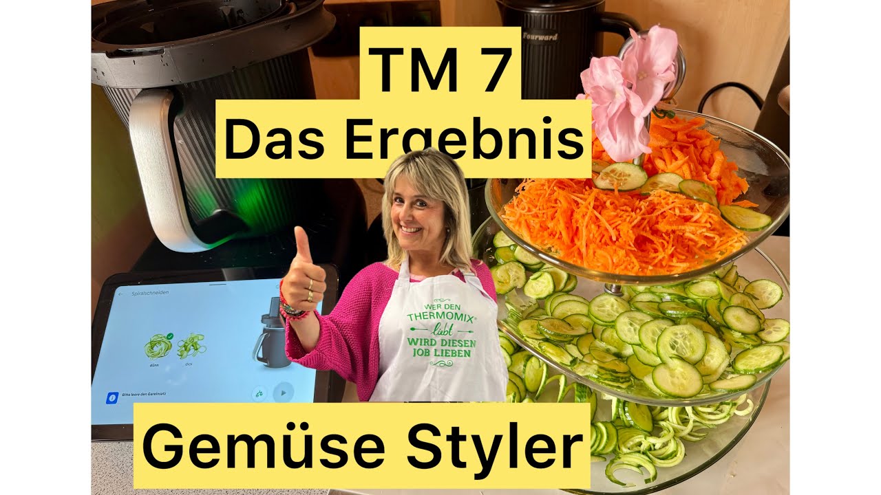 TM 7 Gemüse Styler das Ergebnis im Thermomix
