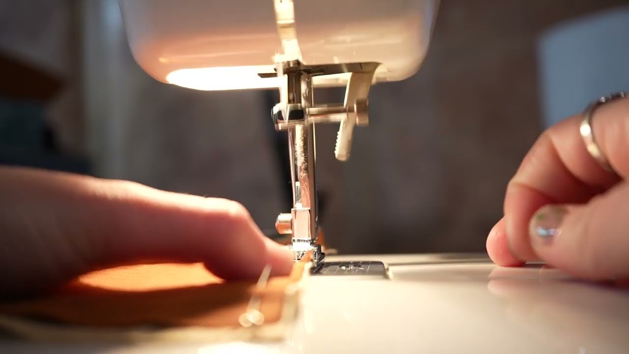 sewing but also practicing camera angles