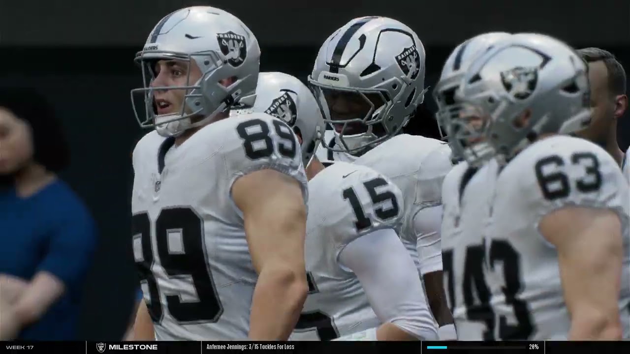 Year 3 Week 17 Raiders vs Chargers | Full Game Simulation Franchise Rebuild | Madden 26