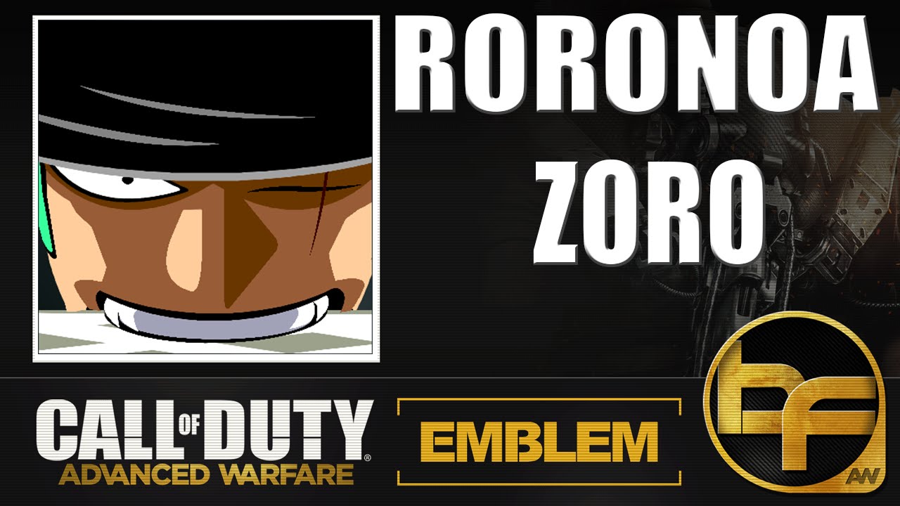 COD Advanced Warfare Emblem Tutorial #19 - Roronoa Zoro