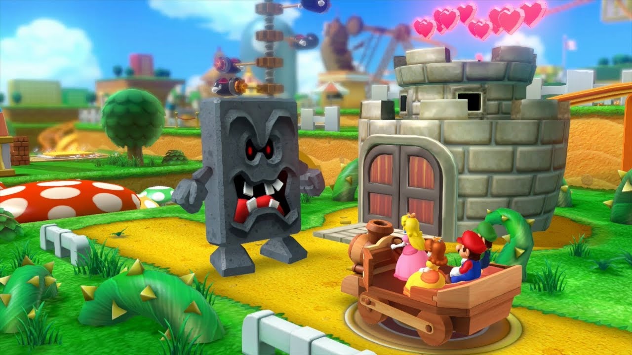 Mario Party 10 Bowser Party #40 Mario, Luigi, Peach, Daisy Mushroom Park Master Difficulty