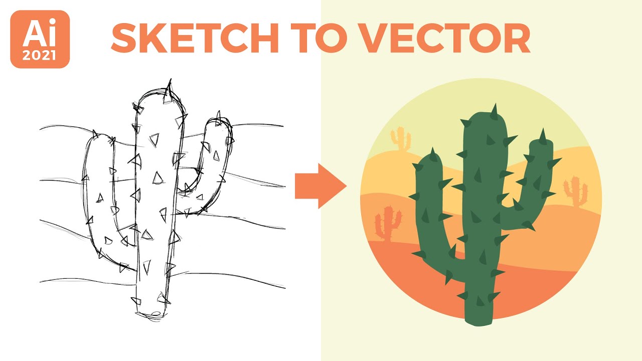 Sketch to Vector Illustrator Tutorial