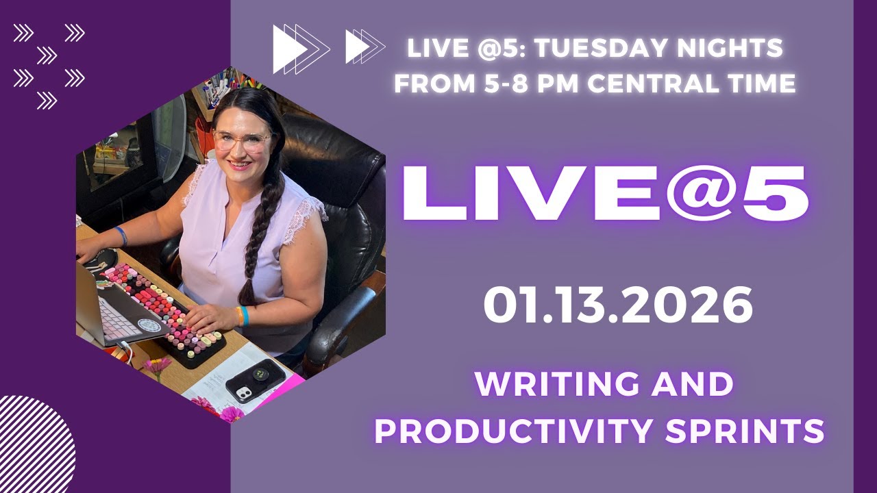 JANUARY 13-LIVE@5-LIVE WRITING AND PRODUCTIVITY SPRINTS