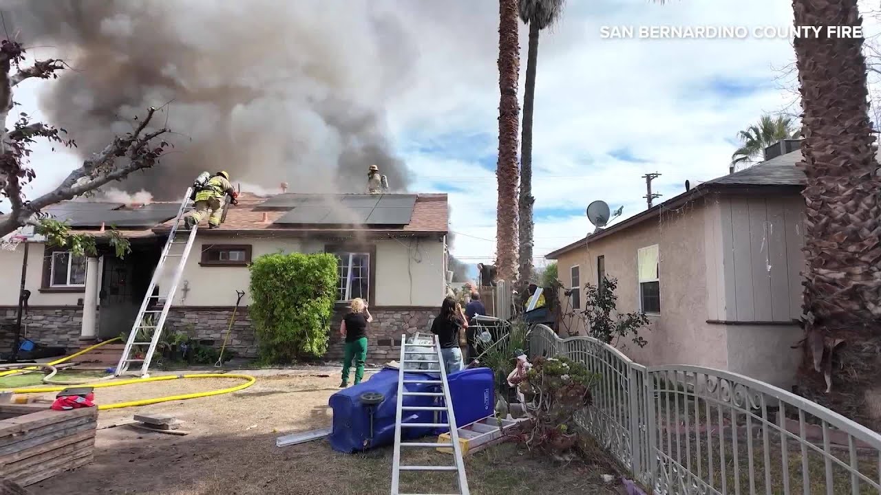Young girl saved by San Bernardino County firefighters