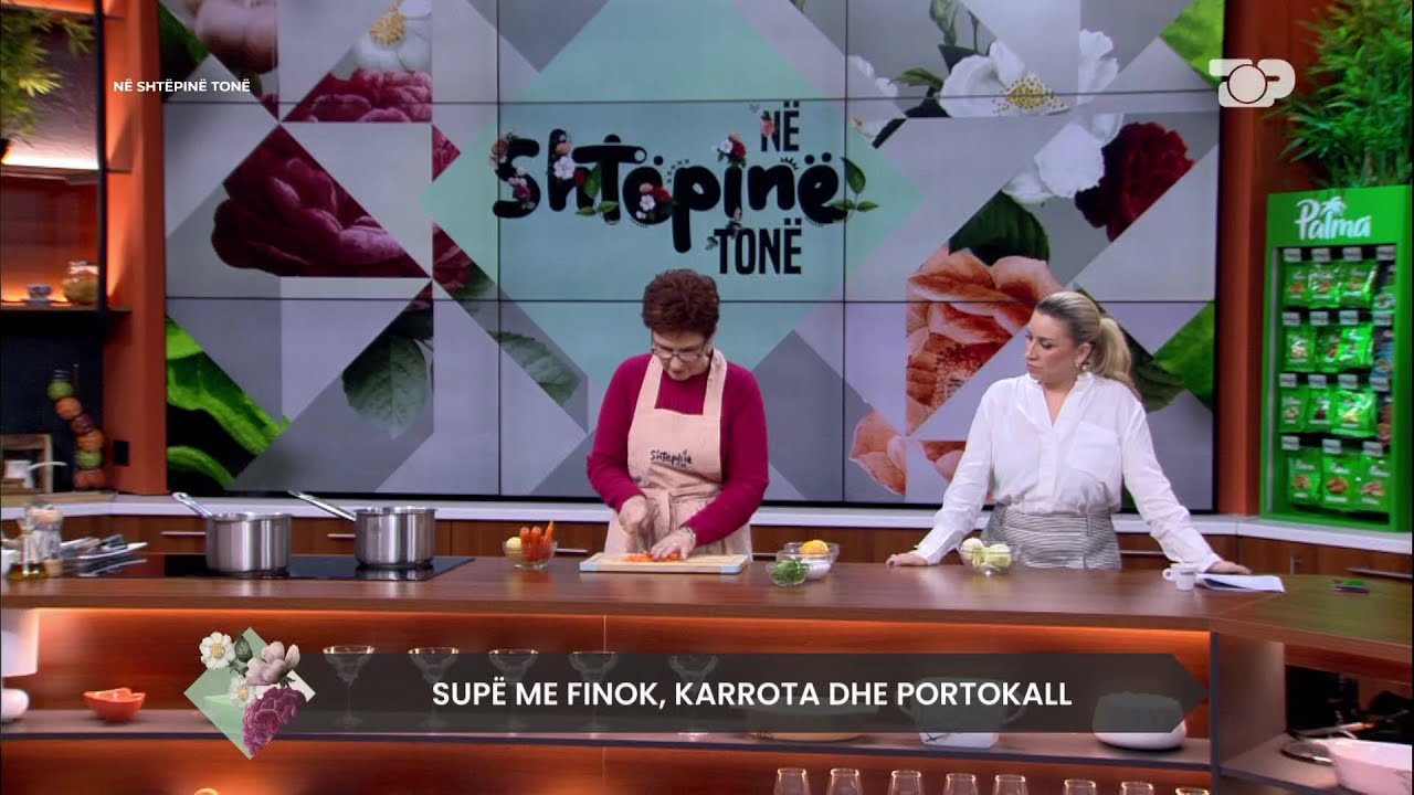 Supë me finok, karrota dhe portokall - Në Shtëpinë Tonë