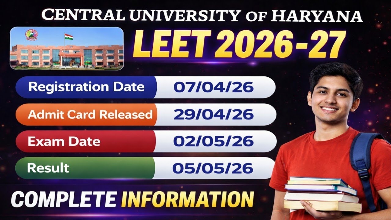 Central University Of Haryana II University Admission 2026 II B.Tech Admission 2026