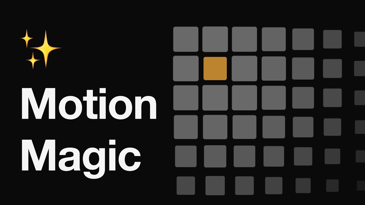 This Grid Animation Is So Satisfying (powered by Motion)