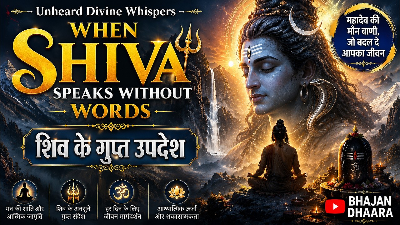 Unheard Divine Whispers – When Shiva Speaks Without Words | शिव के गुप्त उपदेश | Bhajan Dhaara