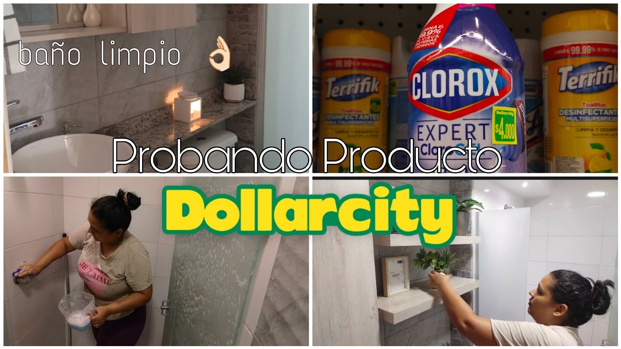 PROBANDO PRODUCTO DE DOLLARCITY 💚 USO CLOROX PARA LAVAR EL BAÑO 🚿🚽#dollarcity #dollarcitycolombia 