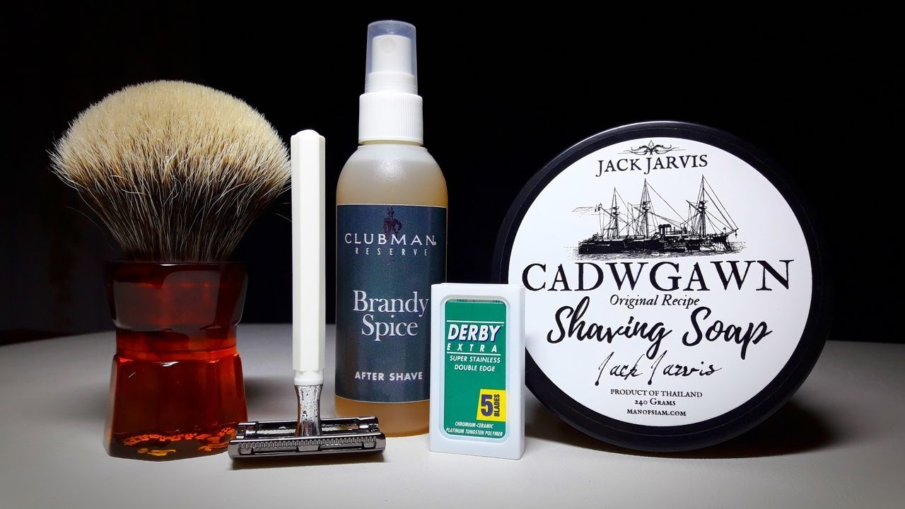 Бритье. Мыло Jack Jarvis, Clubman Brandy Spice, Yaqi Moka 26mm, Derby Extra, клон головы R1