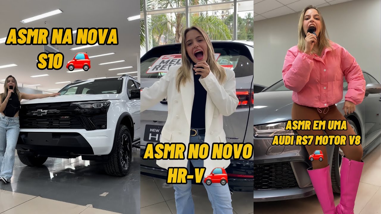 ASMR EM CARROS (CAMARO, BYD, AUDI Q6 E MUITO MAIS) 🚗