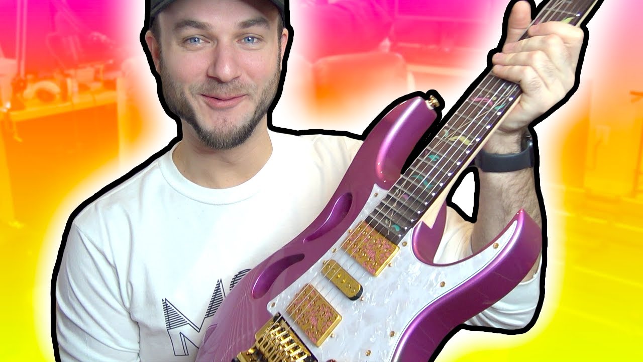 The Ibanez Steve Vai PIA “PANTHER PINK” Guitar...