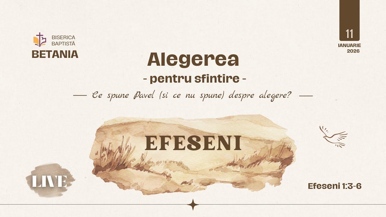 Efeseni 1:3–6 | Aleși în Hristos | Seria Efeseni – Cristian Mânzat
