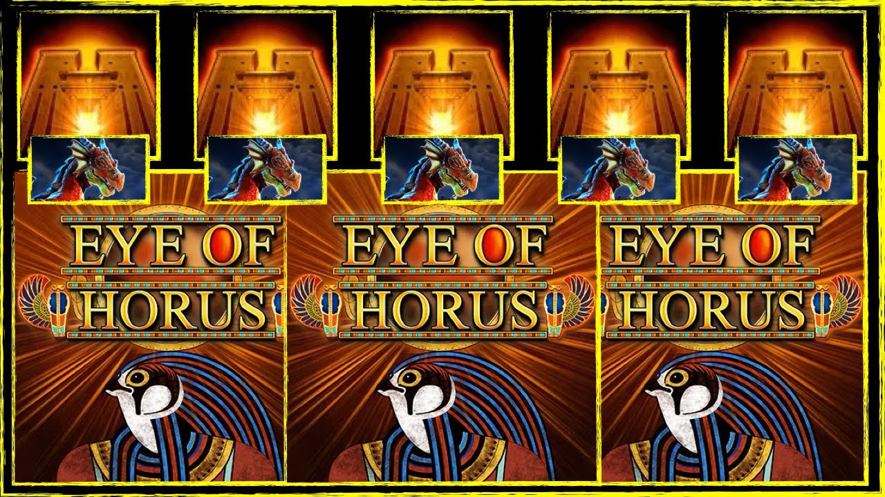 Eye of Horus & Dragon's Flame!!! BOOKIES SLOTS UK. FOBT.