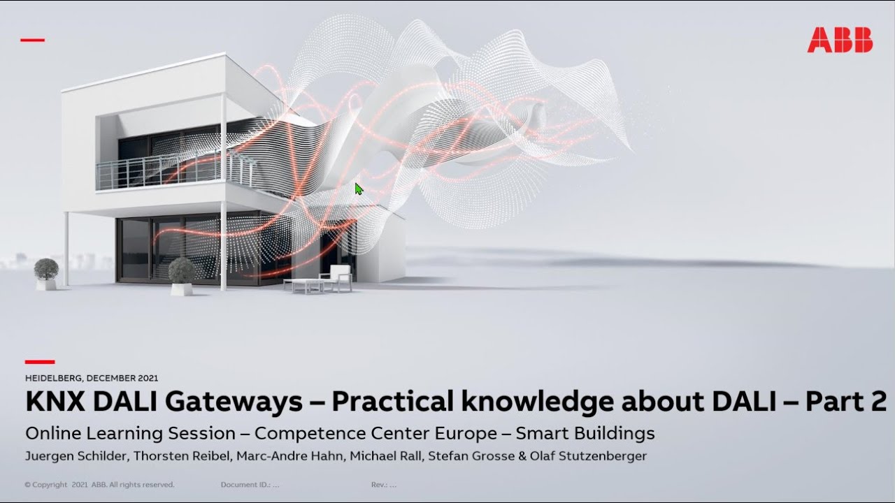 Online Learning Session about KNX DALI Gateways - Practical knowledge about DALI - Part 2