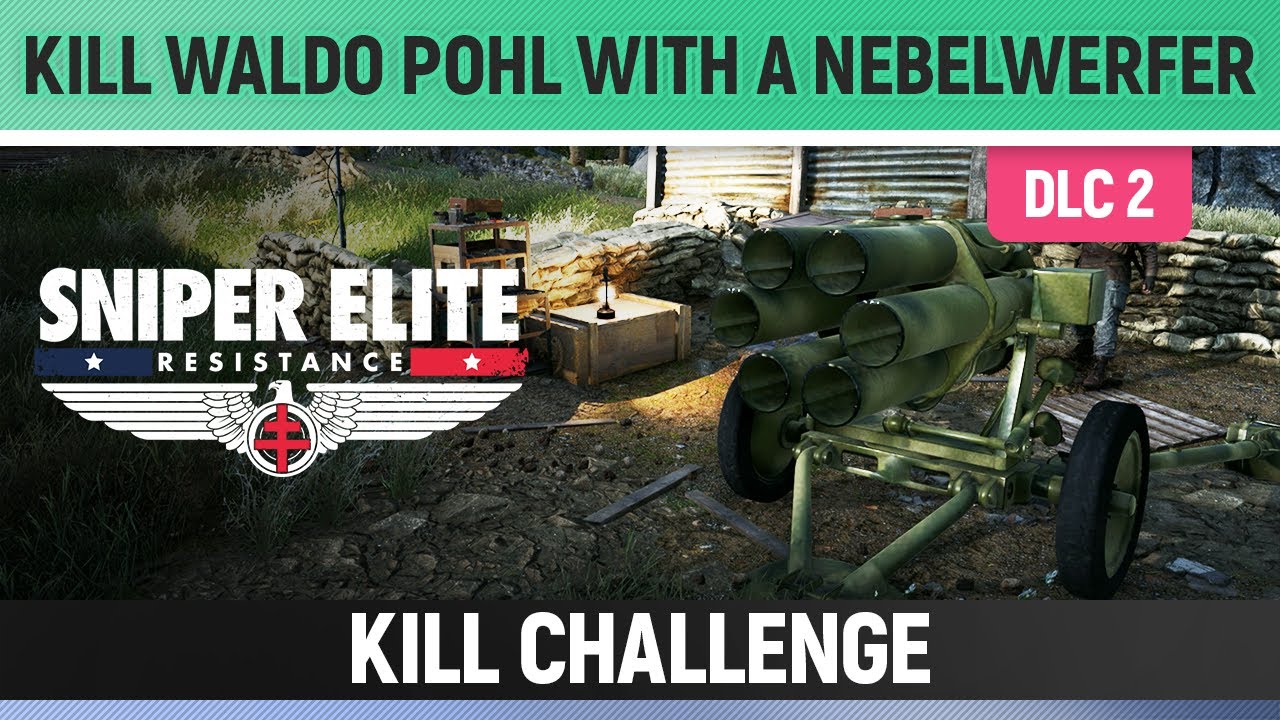 Sniper Elite: Resistance — Убейте Уолдо Поля с помощью Nebelwerfer — Kill Challenge Vercor Vendetta