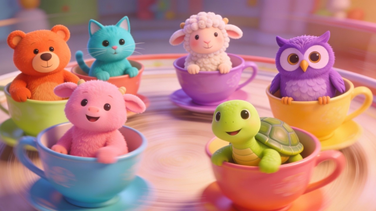 🐘🌈 Animal Music for Toddlers to Move and Smile