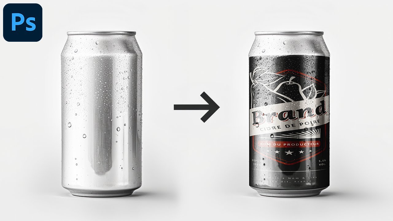 Créez une Maquette (Mockup) de Canette de Soda Avec Photoshop !