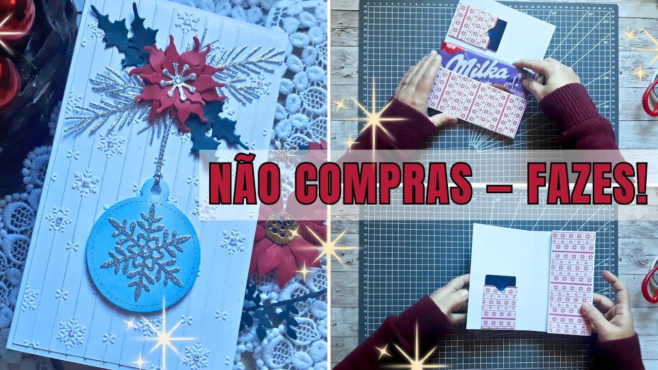Como Fazer um Envelope de Natal para Chocolate