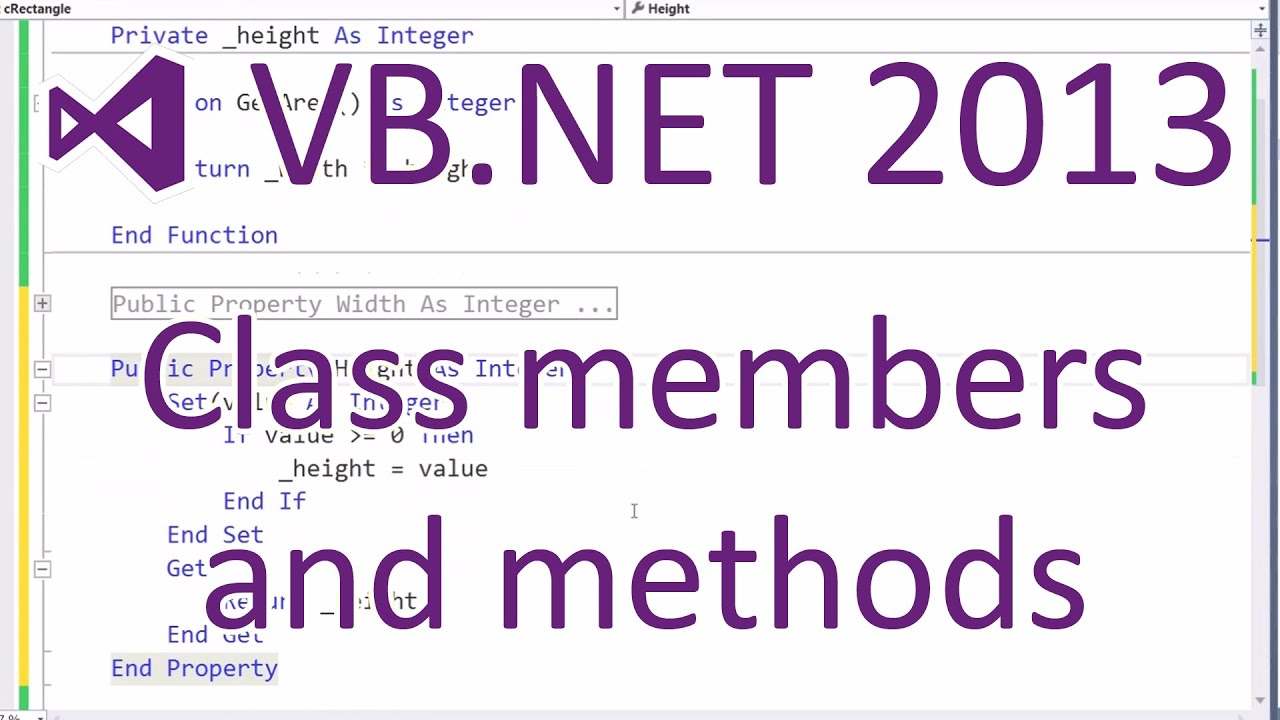 VB.NET 2013: Классы — методы, члены и конструкторы