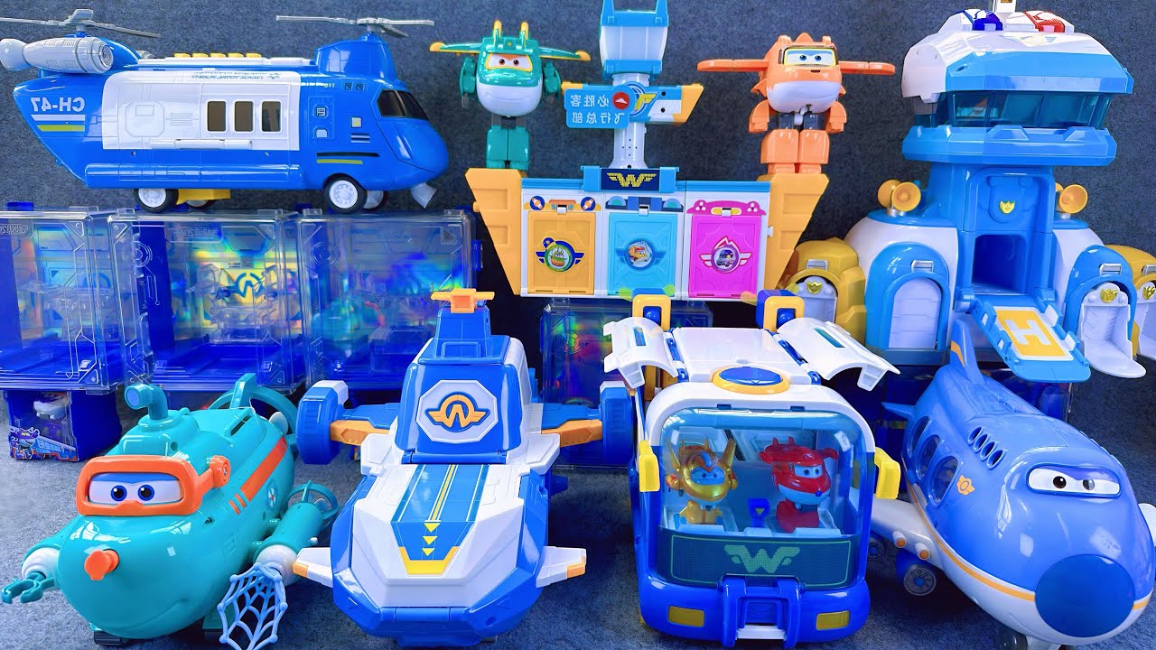 25-minutes of satisfying unboxing, cool Super Wings Space Base Set Series ASMR | Review