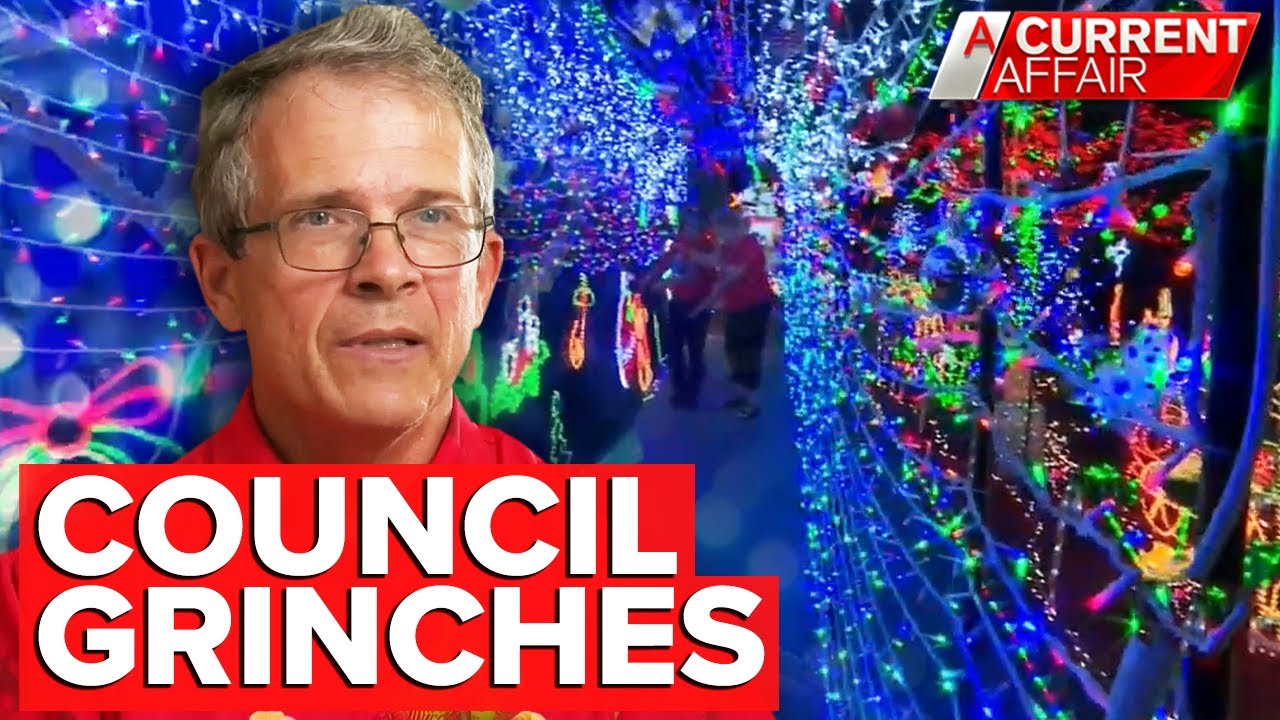 Council grinches shut down family's Christmas display | A Current Affair