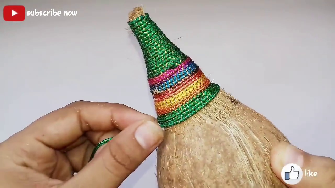 Making decorative sagun nariyel for Wedding | wedding sagun nariyel