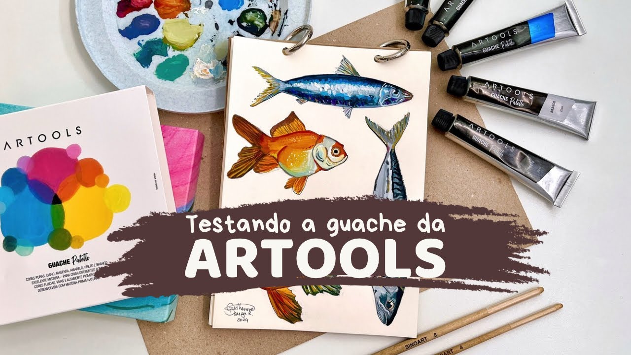 Testei a Guache da Artools! | Review de Material 🎨