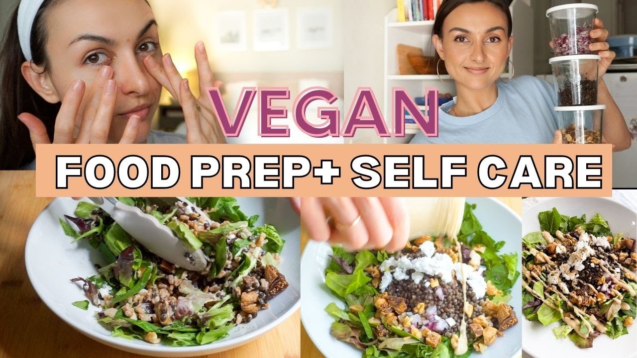 What I Eat in a Day // Nut-Free Dinner Recipe and Vegan Brownies! Meal Prep Recipes for Spring 2022