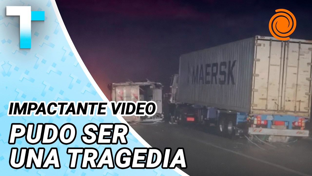 10 camiones volcaron por un VIOLENTO TEMPORAL en la autopista Córdoba-Rosario