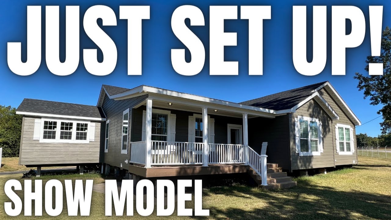 BRAND NEW triple wide prefab house that BLEW my MIND! Modular Home Tour