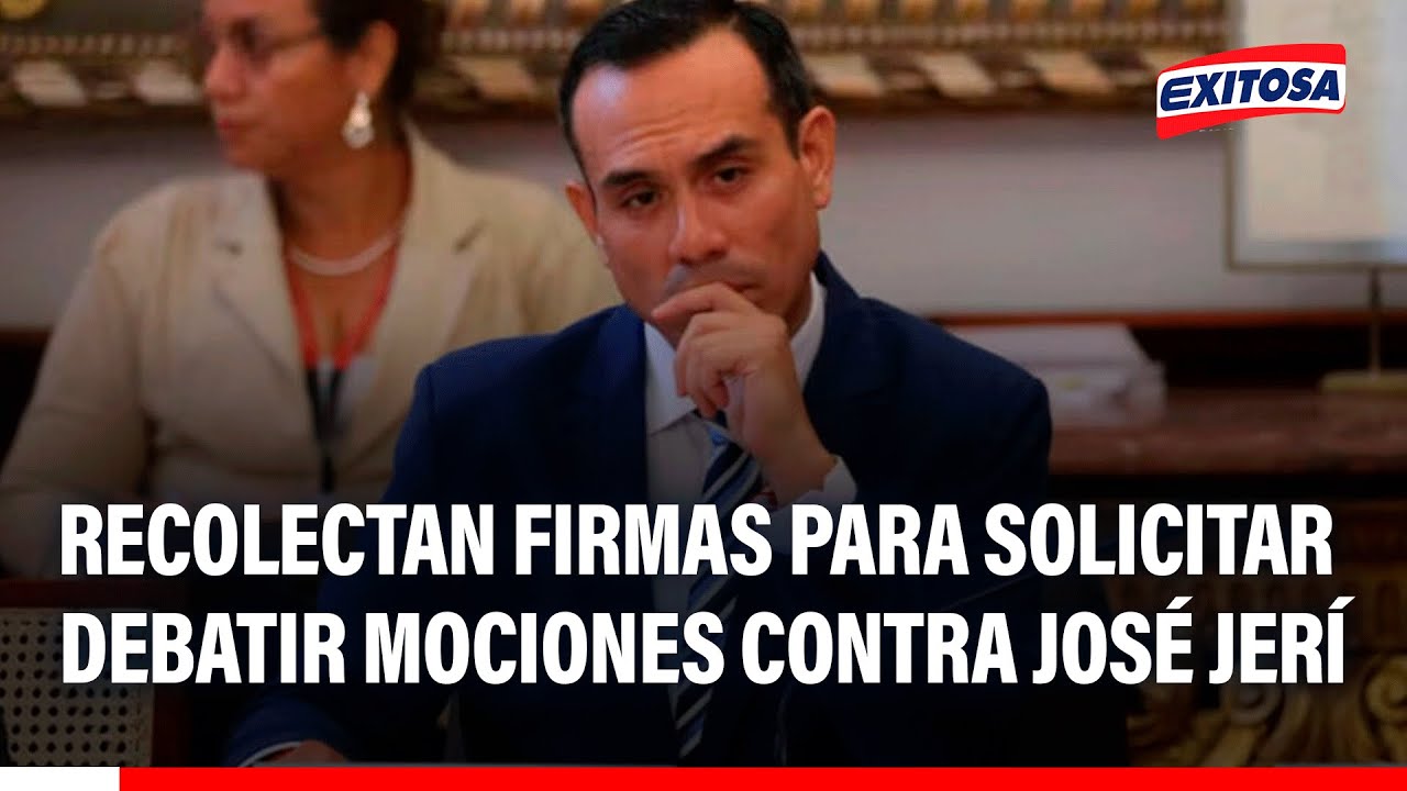 🔴🔵 José Jerí: Recolectan firmas para solicitar un pleno para debatir mociones contra el presidente