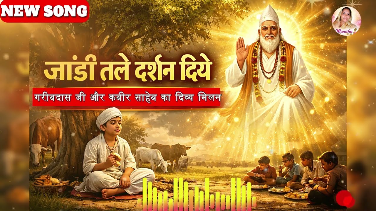 जांडी तले दर्शन दिये | गरीबदास जी और कबीर साहेब का दिव्य मिलन | rampal ji maharaj | manisha dasi
