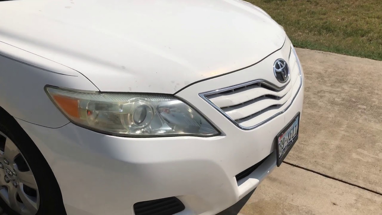 2010 Toyota Camry LE Base start up, walk around, and short test drive, review.