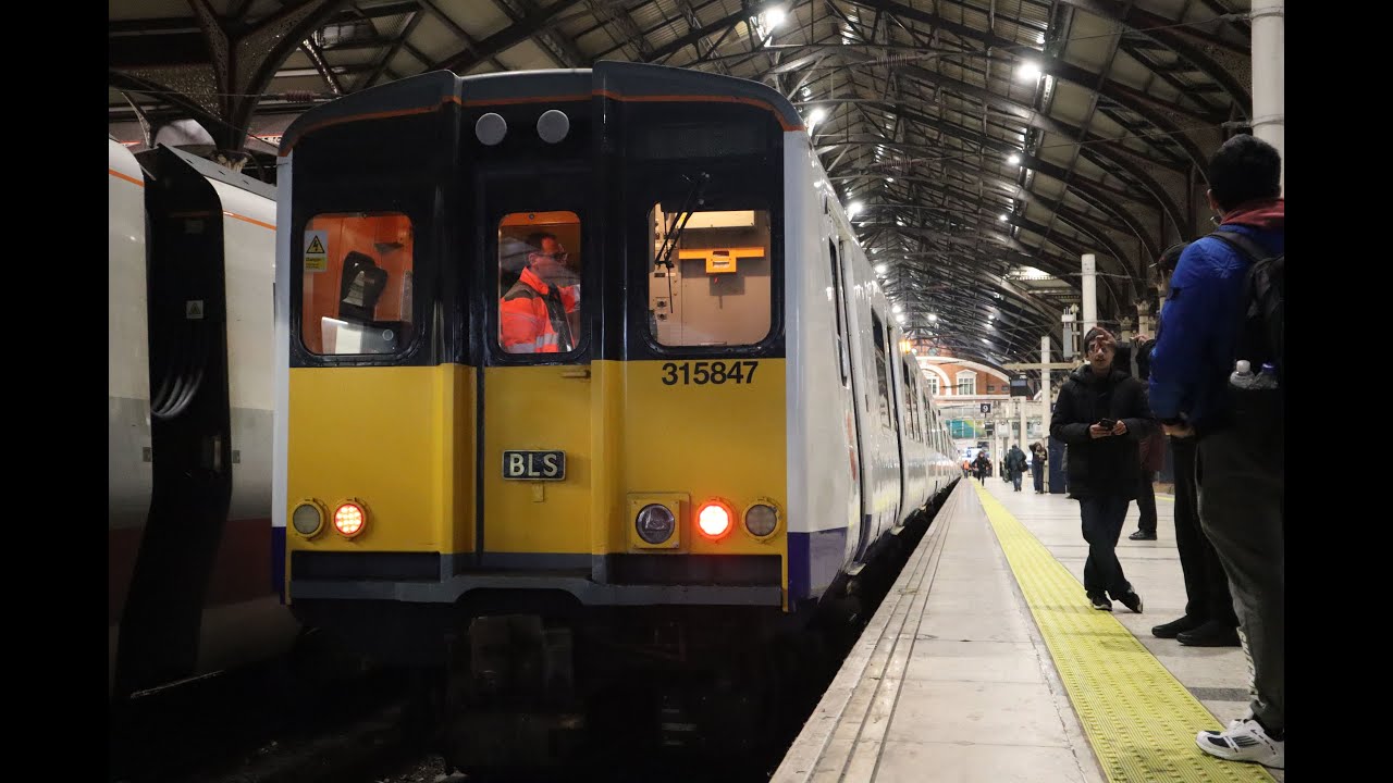 *INSANE MEGA TONES* Class 315 Railtour leaving London Liverpool St platform 9