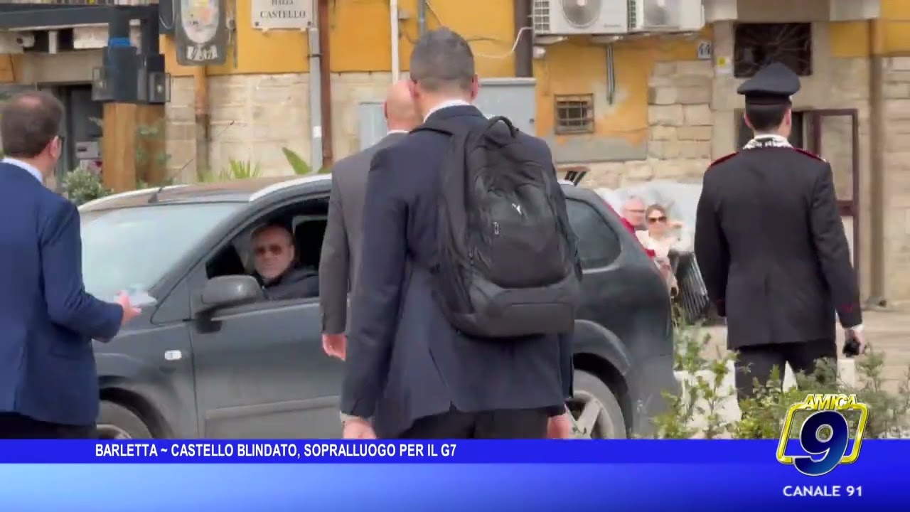 Barletta - Castello blindato, sopralluogo per il G7