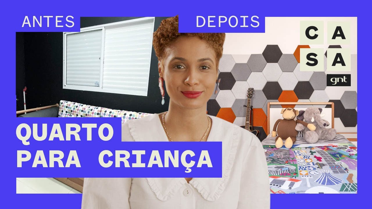 QUARTO INFANTIL: reforma cria espaço para estudo e diversão | Antes e Depois | Stephanie Ribeiro