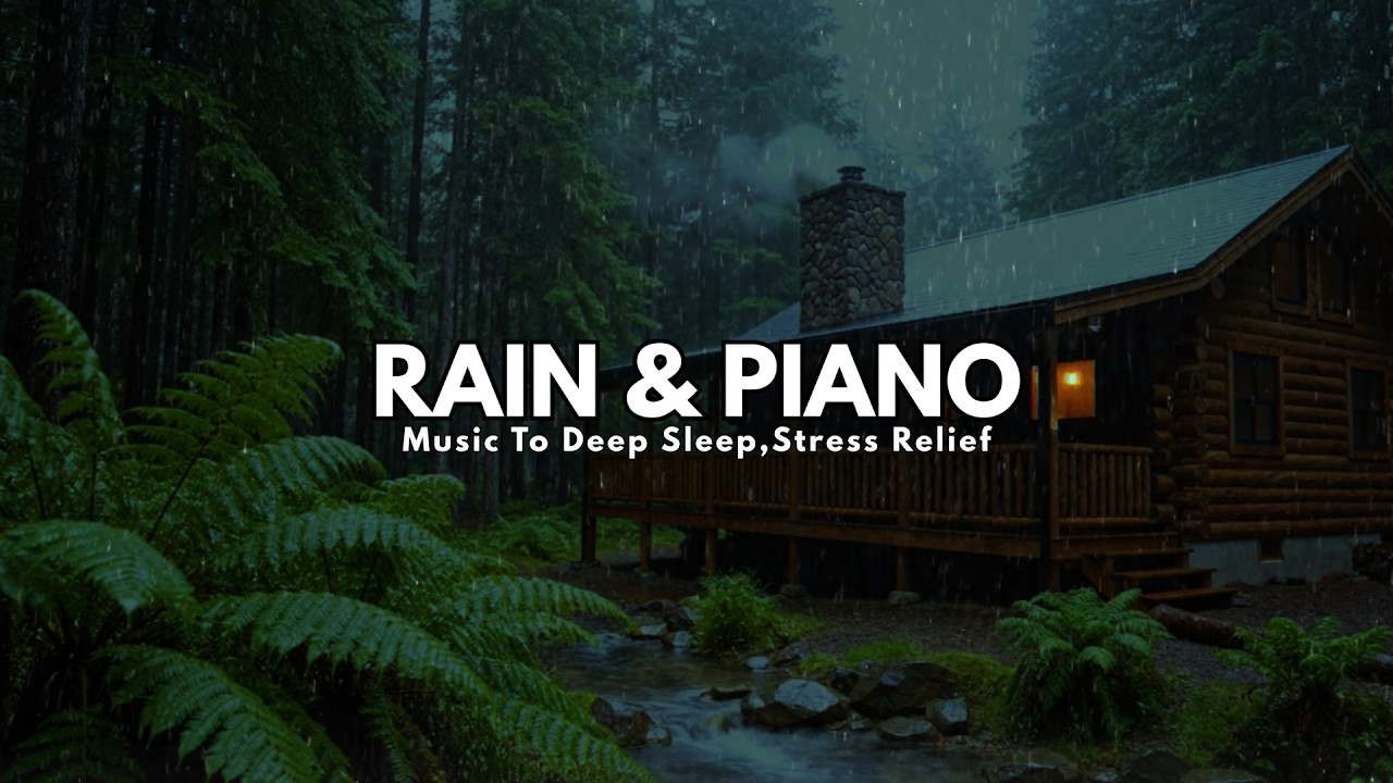 Peaceful Piano and Rain Sounds for Deep Sleep – Relaxing Music to Relieve Stress Fast