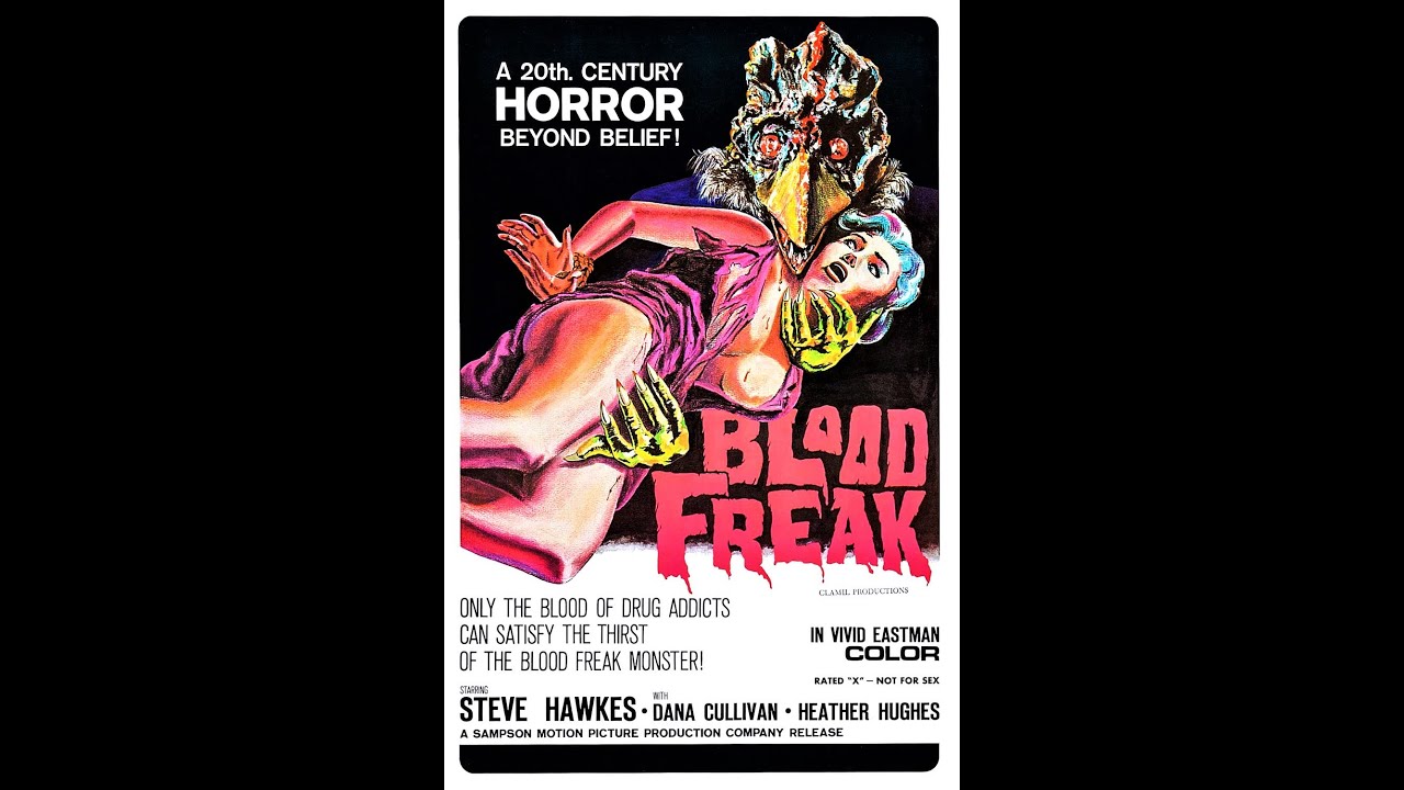 '' blood freak '' - opening credits 1972.