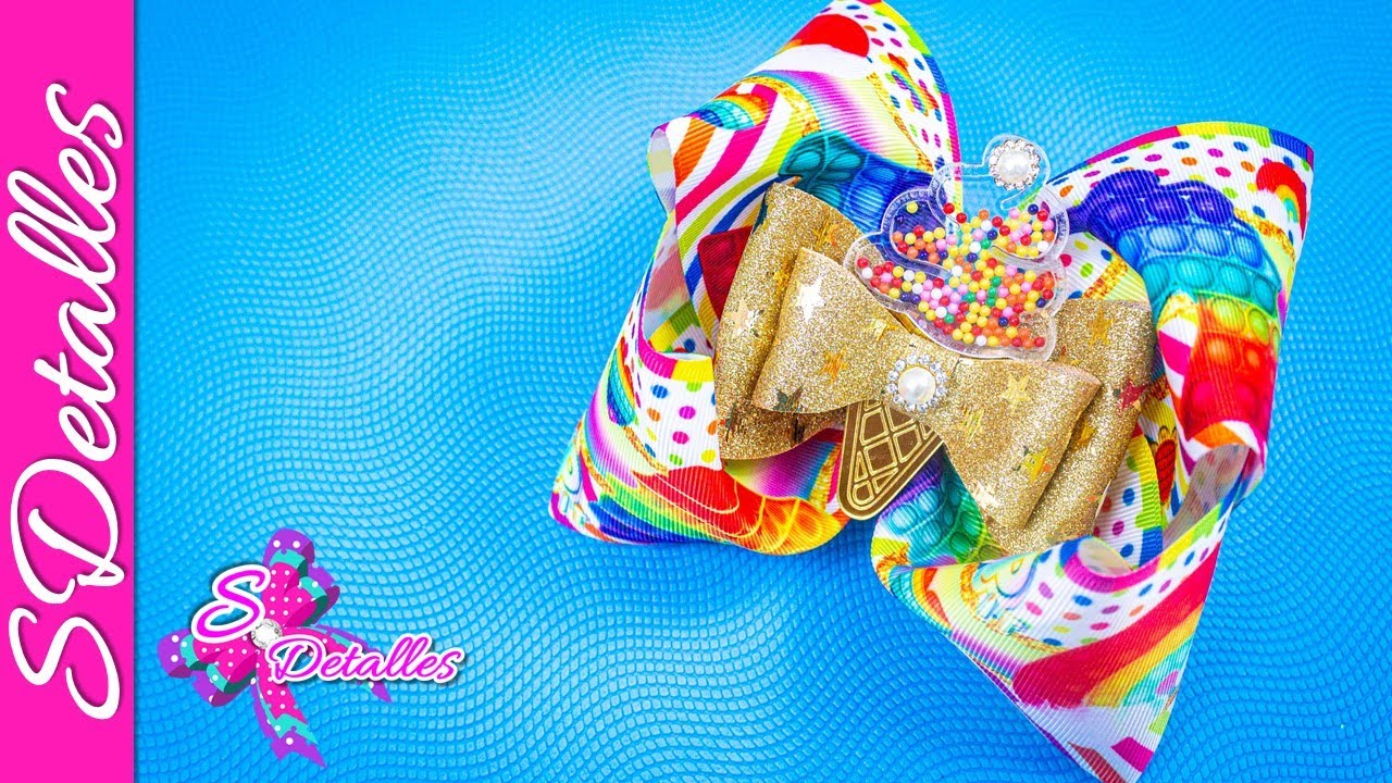 Moño Boutique con Pop It - SDetalles - Video #275  #MoñosSDetalles #DIY