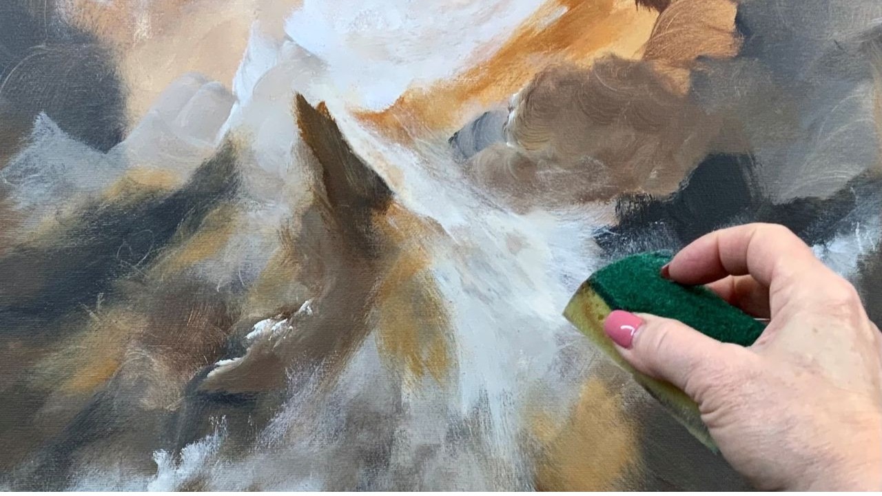 От начала до конца: Наблюдайте, как оживает эта нейтральная абстракция (без перерывов!) ~ Искусст...