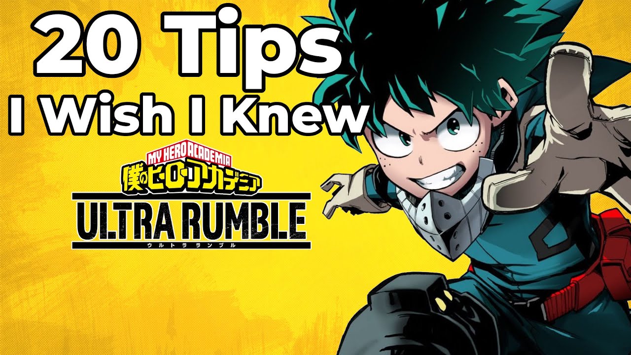 20 My Hero Ultra Rumble Tips I Wish I Knew When I Started Playing | My Hero Ultra Rumble Guide
