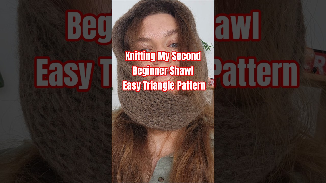 This triangle design is beginner-friendly and relaxing to knit