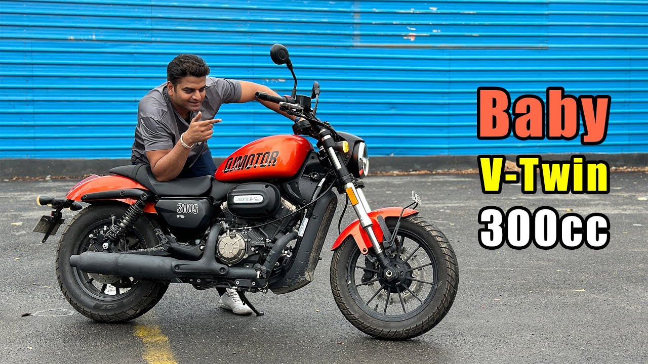 Good Looking V-Twin 300cc Motorcycle with Punch of Power | QJ SRV 300 in Hindi