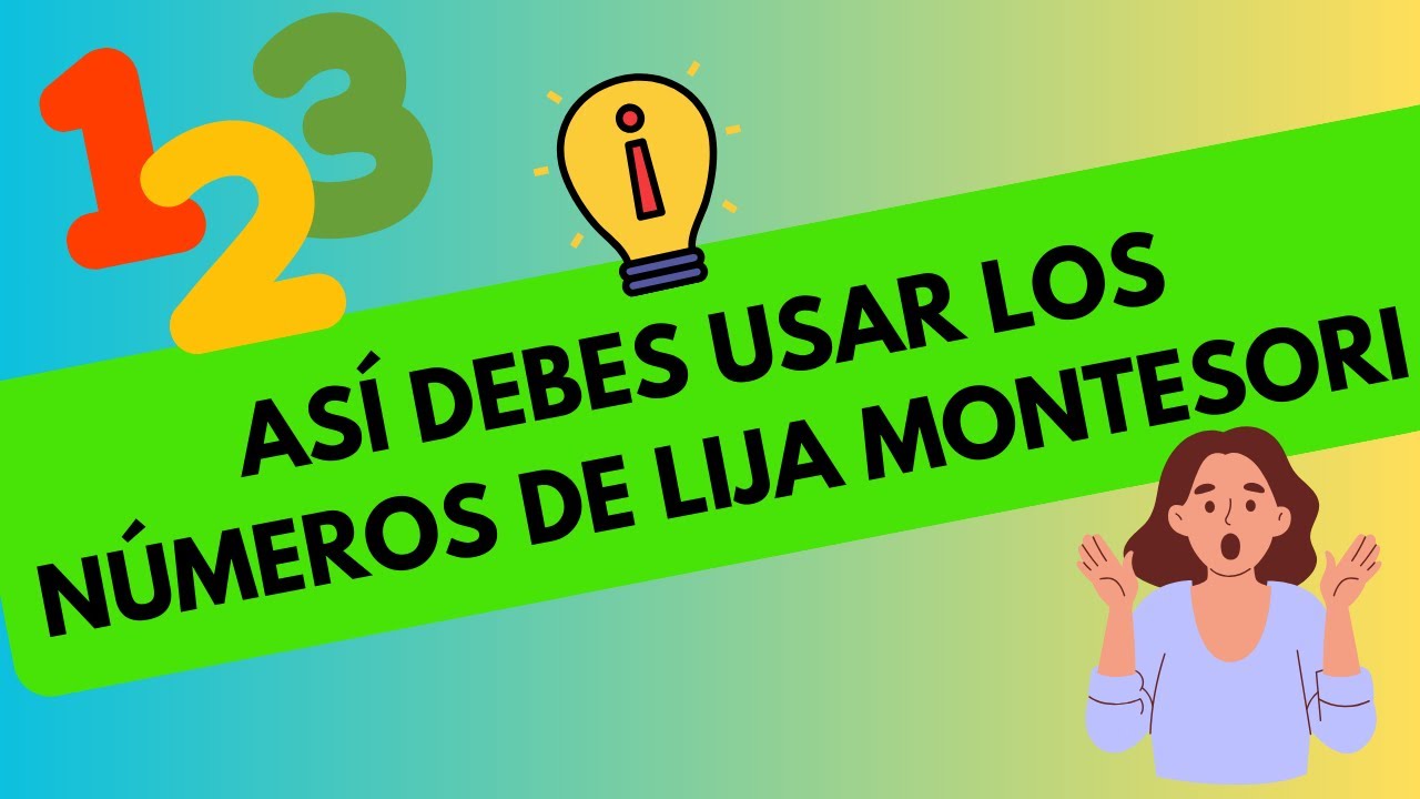 NÚMEROS DE LIJA MONTESSORI ¿Cómo hacerlos y usarlos?