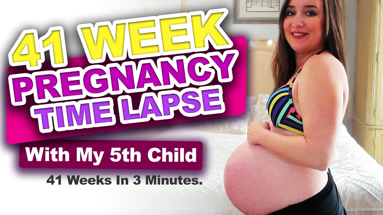 📸41 WEEK PREGNANCY BABY BELLY TIME LAPSE!👶 (With 5th Baby) In 3 Minutes.